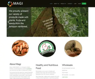 Magi.us.com(Magi US one stop for Brazil Nuts and Acai) Screenshot