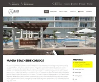 Magiabeachside.com(Luxury Beachside Condo Hotel) Screenshot