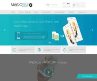 Magic-Sim.com(Dual SIM adapter experts) Screenshot