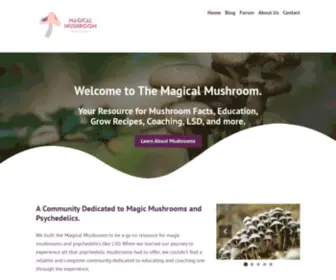 Magicalmushroom.co(Home To Magic Mushrooms) Screenshot