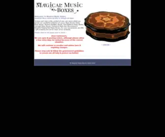 Magicalmusicboxes.com(MUSIC BOXES & MUSICAL JEWELLERY BOXES from MAGICAL MUSIC BOX UK) Screenshot