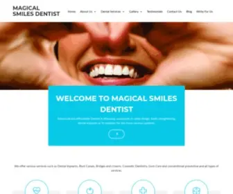 Magicalsmilesdentist.com(Magical Smiles is a highly advanced yet affordable Dental Clinic in Bhandup west and Nahur (Mumbai)) Screenshot