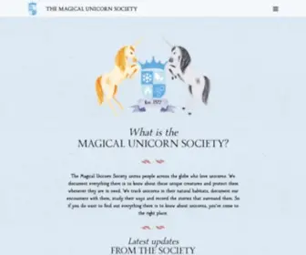 Magicalunicornsociety.co.uk(The Magical Unicorn Society) Screenshot