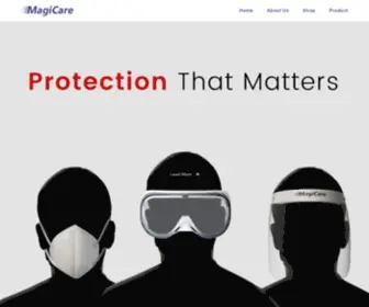 Magicare.us(Magicare 3ply face masks manufacturer and PPE wholesaler Made in USA) Screenshot