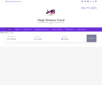 Magicbreezes.com(Magic Breezes Travel) Screenshot