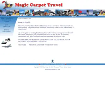 Magiccarpet.ca(Magic Carpet Travel) Screenshot