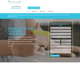 Magicendofleasecleaningmelbourne.com.au(Cheap End of Lease Cleaning Melbourne) Screenshot