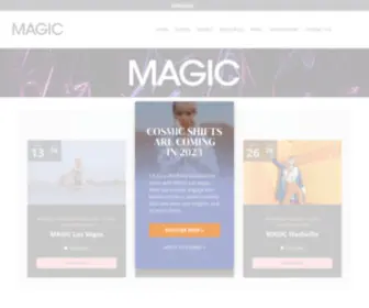 MagicFashionevents.com(MAGIC Fashion Trade Show Las Vegas) Screenshot