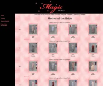 MagicFormals.com(Designer dresses) Screenshot