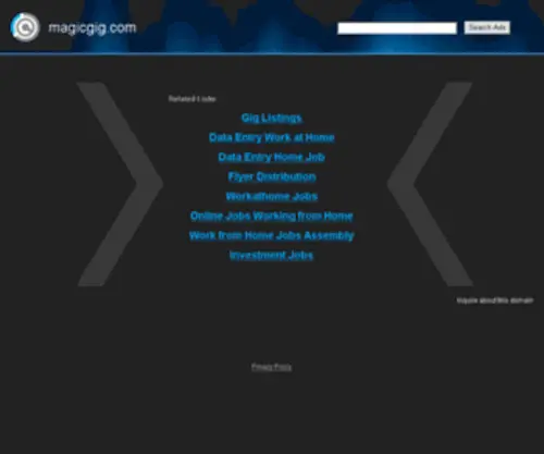 MagicGig.com(Contact Support) Screenshot