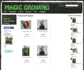 MagicGrowing.com(Magic pots) Screenshot