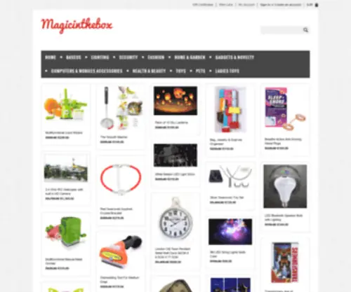 Magicinthebox.co.za(Happy shopping) Screenshot