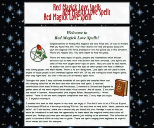 Magick-Love-Spells.com(Red Magick Love Spells) Screenshot