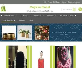 Magickaglobal.com(Directly Buy or Sell Handmade Products I Magicka Global) Screenshot