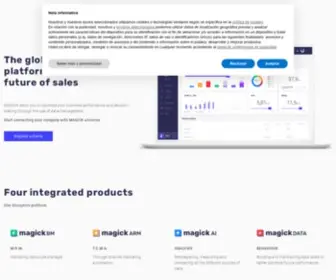 Magickhub.com(The global platform for the future of sales) Screenshot