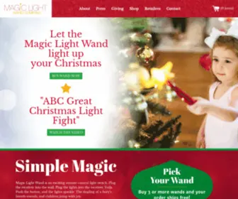 Magiclightwand.com(Start a holiday tradition with the Magic Light Wand) Screenshot