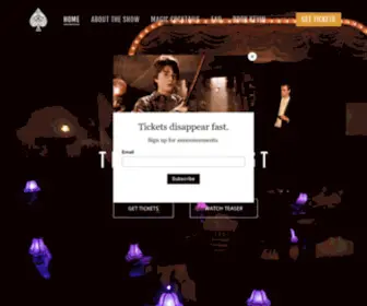 Magicmanshow.com(Magicmanshow) Screenshot