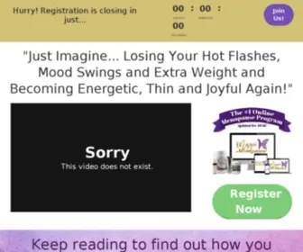 Magicmenopause.com(Magic Menopause) Screenshot