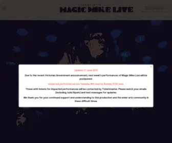 Magicmikelive.com.au(Magic Mike Live) Screenshot