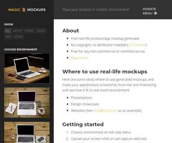 Magicmockups.com(Free real) Screenshot