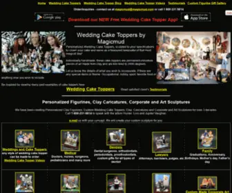 Magicmud.com(Custom Wedding Cake Toppers) Screenshot