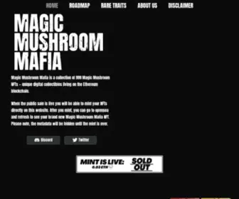 Magicmushroommafia.com(Unique NFT collectibles) Screenshot