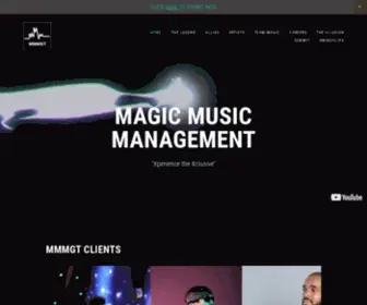 Magicmusicmanagement.com(Magic Music Management) Screenshot