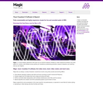 MagicmusicVisuals.com(Music Visualizer) Screenshot