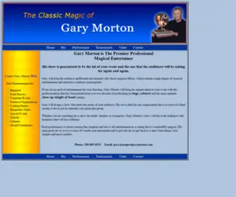 Magicofgarymorton.com(The classic magic of Gary morton) Screenshot