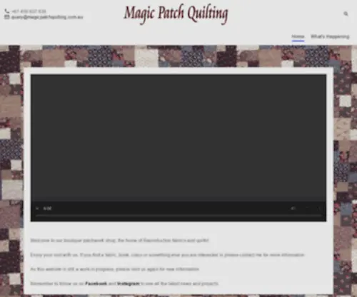 MagicPatchquilting.com.au(Domain Parked With VentraIP Australia) Screenshot