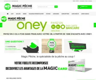 MagicPeche.com(Vente matériel et équipement de pêche au coup) Screenshot