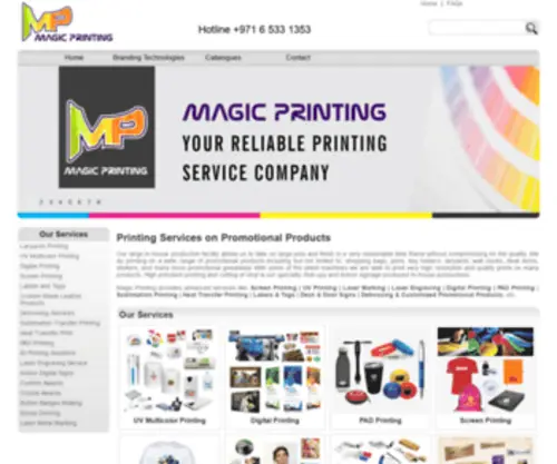MagicPrinting.com(Magic Printing provide advance services like: Screen Printing) Screenshot