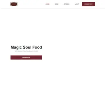 Magicsoulfoodbrooklyn.com(Magic Soul Food) Screenshot