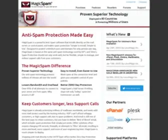 Magicspam.com(Anti-Spam Protection Software for Email Servers) Screenshot