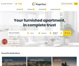 Magicstay.com(Rent a flat for your business trip Paris) Screenshot