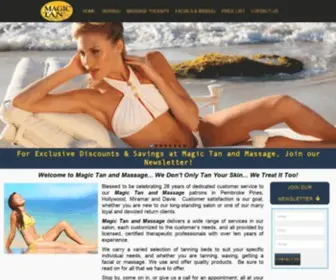 Magictanmassage.com(Magic Tan and Massage) Screenshot