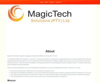 Magictech.co.sz(MagicTech Solutions) Screenshot