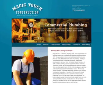 Magictouchplumbingheating.com(Magic Touch Construction Company) Screenshot