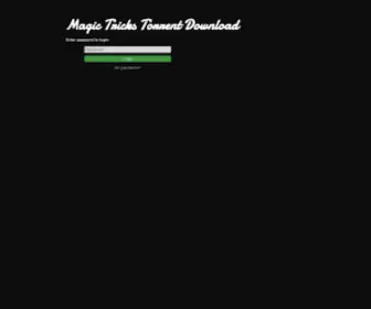 Magictrickstorrent.com(Magic Tricks Torrent Download) Screenshot