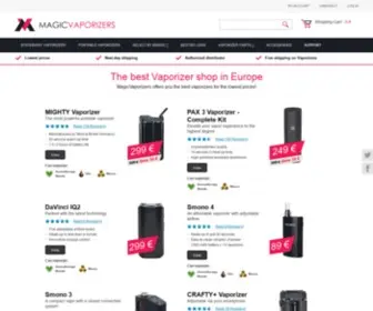 MagicVaporizers.com(Europe's Best Vaporizer Shop) Screenshot