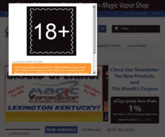 MagicVaporshop.com(Magic Vapor Shop LLC) Screenshot