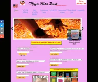 Magicwaterbeads.com(Get the best deal on magic wholesale water beads) Screenshot