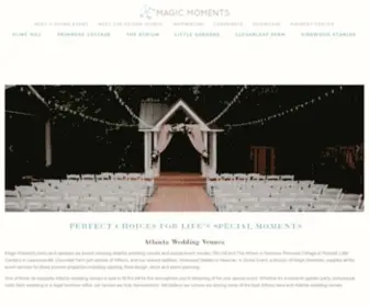 MagicweddingVenues.com(Magic Moments) Screenshot