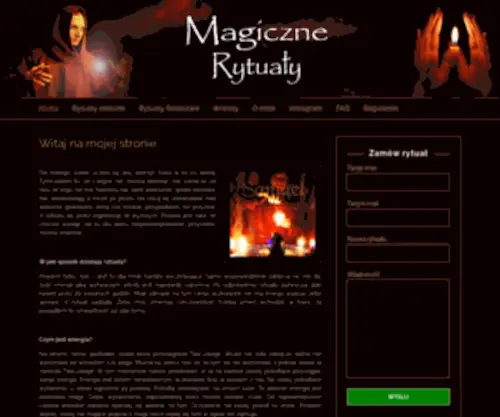 Magicznerytualy.pl(Jeden z nielicznych prawdziwych rytualistów w naszym kraju. Zajmuje się magią) Screenshot