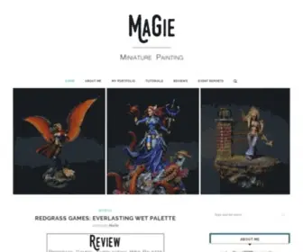 Magieminiatures.com(MaGie Miniature Painting) Screenshot