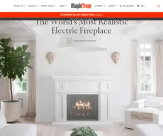 Magikflame.com(ᑕ❶ᑐ Modern Electric Fireplaces Made in the USA) Screenshot