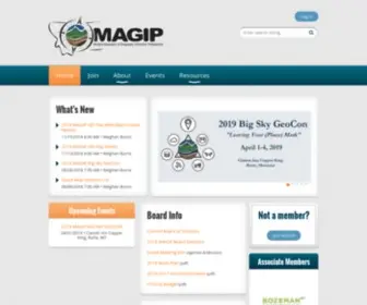 Magip.org(Montana Association of Geographic Information Professionals) Screenshot