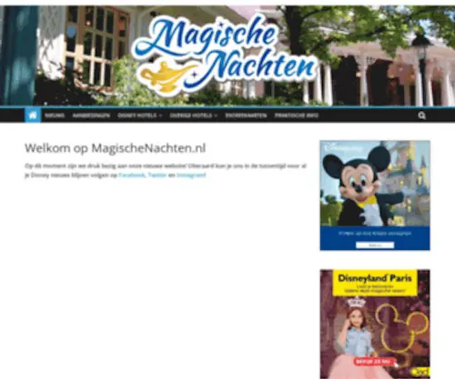 Magischenachten.nl(Disneyland) Screenshot