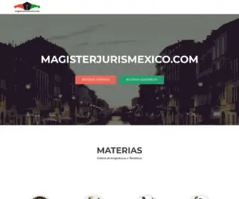 Magisterjurismexico.com(Inicio) Screenshot