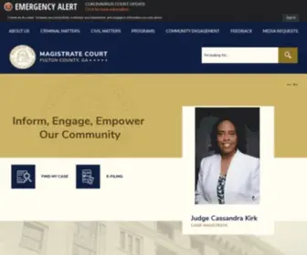 Magistratefulton.org(Fulton County Magistrate Court) Screenshot